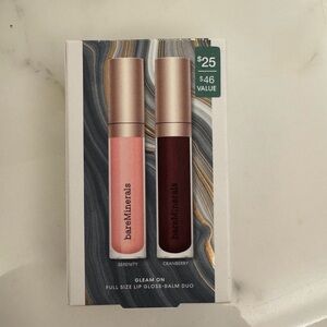 BareMinerals GLEAM ON LIP GLOSS-BALM DUO